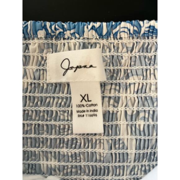 Japna MOD Floral Print Puff Sleeve Crop top Blouse Boho, Streetwear  size XL - Picture 5 of 7